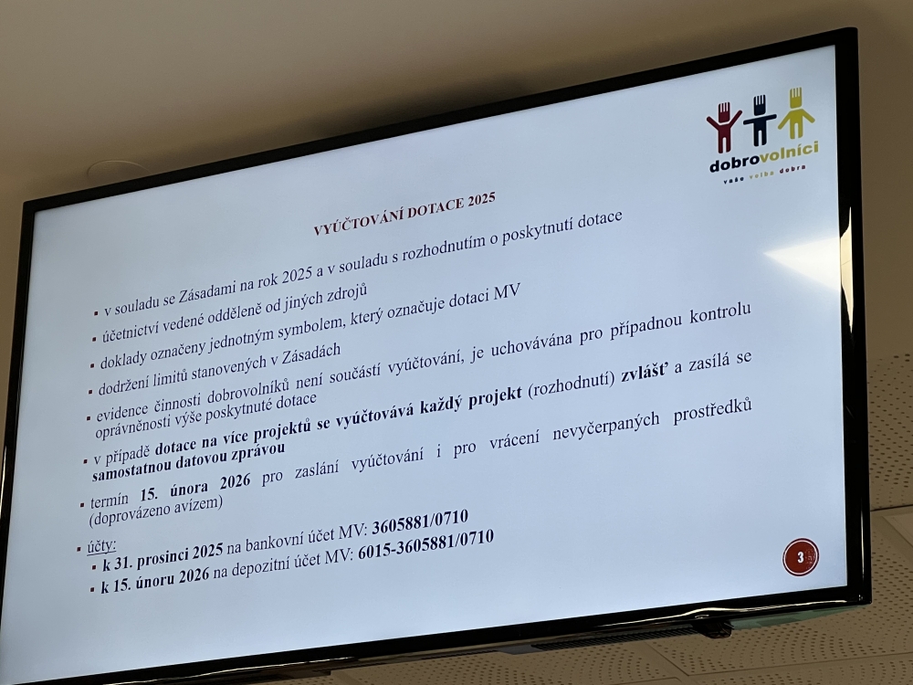 Informativní schůzka k programu